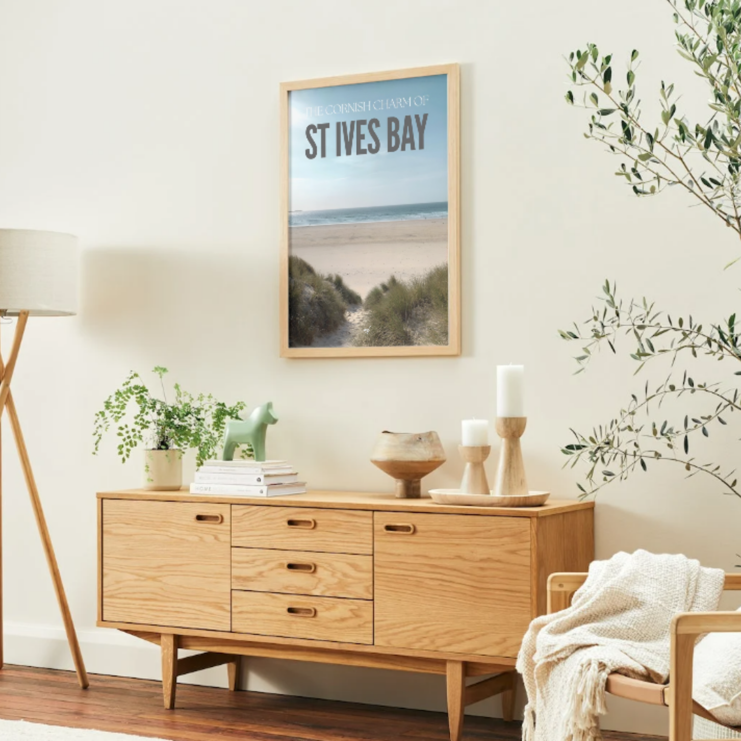 ST IVES BAY Poster – Wall Art Print (A1 / A2 / A3 Sizes)