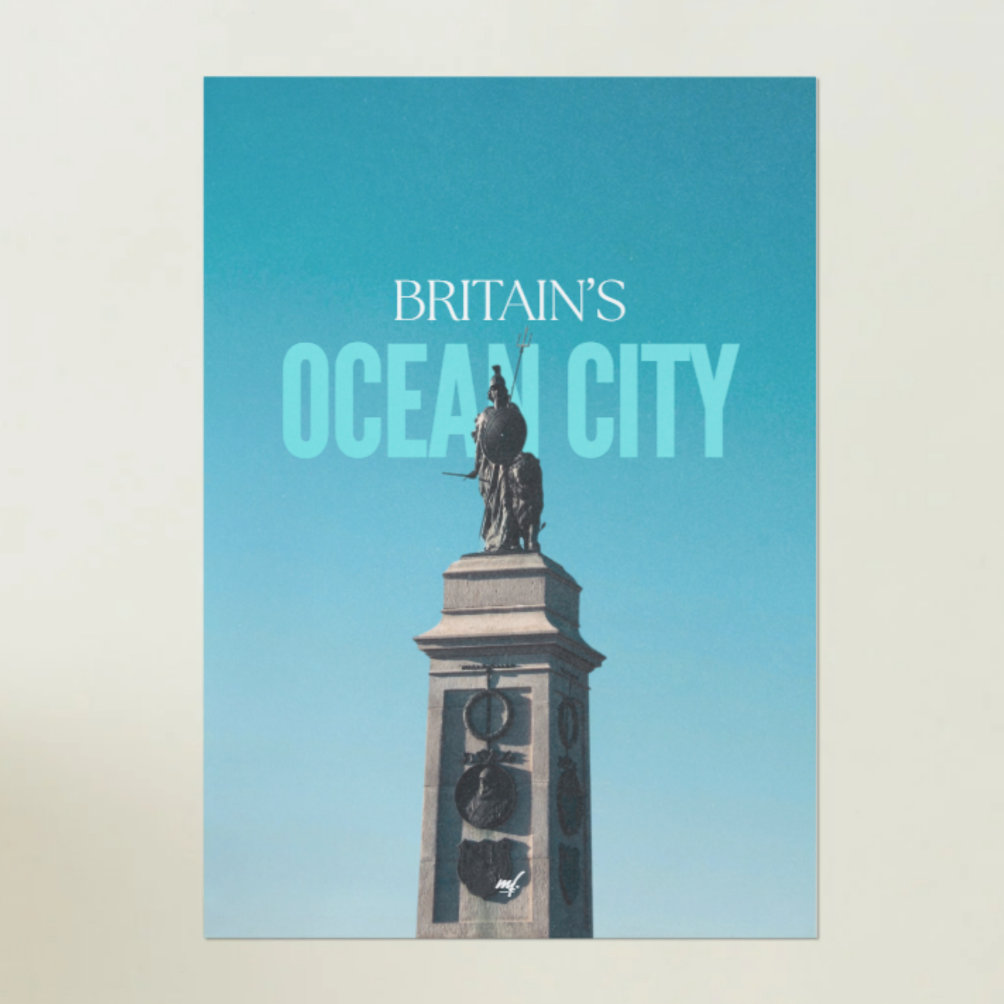 BRITAIN'S OCEAN CITY Poster – Coastal Wall Art Print (A1 / A2 / A3 Sizes)